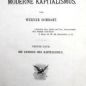 Sombart, Der moderne Kapitalismus (1902)