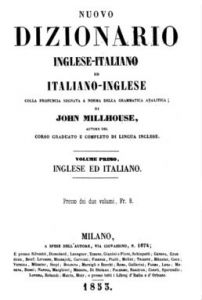 Millhouse, Nuovo dizionario inglese-italiano ed italiano-inglese (1853)