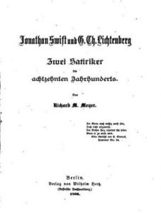 Richard Moritz Meyer, Jonathan Swift und G. Ch. Lichtenberg (1886)