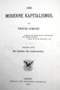 Sombart, Der moderne Kapitalismus (1902)