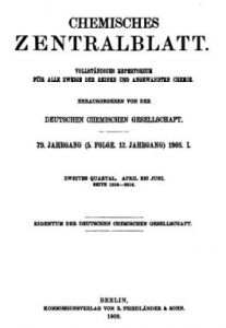 Chemisches Zentralblatt (1908)