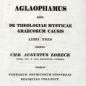 Lobeck, Aglaophamus (1829)