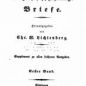 Georg Christoph Lichtenberg, Briefe (1846-1847)