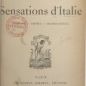 Bourget, Sensations d'Italie (1891)