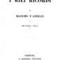 Azeglio, I miei ricordi (1867)