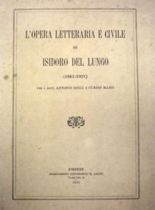 L'opera letteraria e civile di Isidoro Del Lungo (1922)