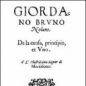 Giordano Bruno, De la causa