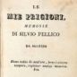 Pellico, Le mie prigioni (1832)