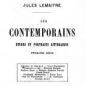 Lemaître, Les contemporains (1886)