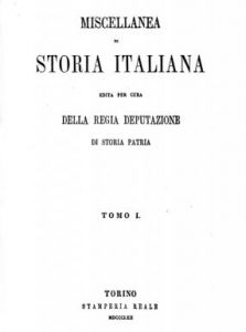 Miscellanea di storia italiana (1862)