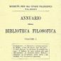 Annuario della Biblioteca filosofica