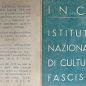 Una tessera dell'Istituto nazionale di cultura fascista