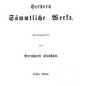 Herders Sämmtliche Werke (1877)