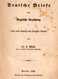 Wiese, Deutsche Briefe über englische Erziehung (1852)