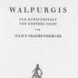 Frankenberger, Walpurgis (1926)