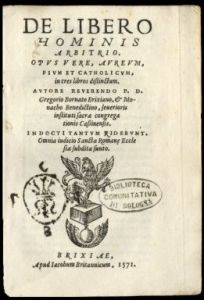 Bornato, De libero hominis arbitrio (1571)