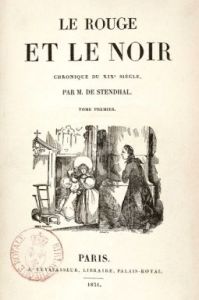 Stendhal, Le rouge et le noir (1831)