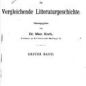 «Zeitschrift für vergleichende Litteraturgeschichte»