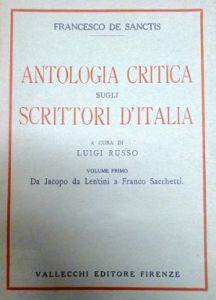 De Sanctis, Antologia critica sugli scrittori d'Italia