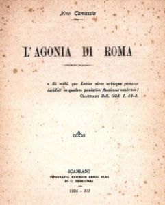 Tamassia, L'agonia di Roma (1934)