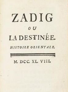 Voltaire, Zadig (1748)