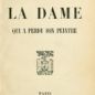 Bourget, La dame qui a perdu son peintre (1910)