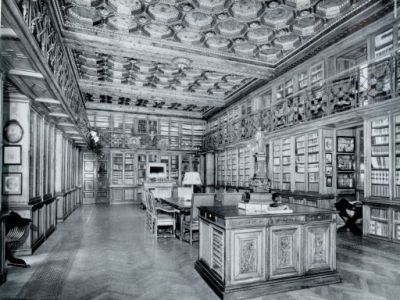 Biblioteca Marco Besso - sala grande (anni Cinquanta)