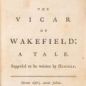 Goldsmith, The vicar of Wakefield (1766)