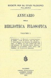 Annuario della Biblioteca filosofica