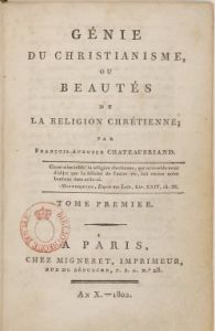 François-René de Chateaubriand, Génie du christianisme (1802)