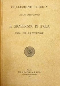 Jemolo, Il giansenismo in Italia prima della rivoluzione (1928)