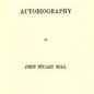 Mill, Autobiography (1873)