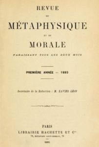 Revue de métaphysique et de morale (1893)