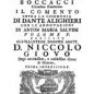 Boccaccio, Il Comento (1724)