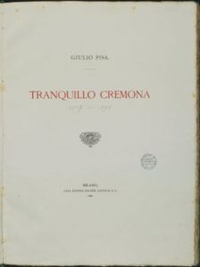 Giulio Pisa, Tranquillo Cremona (1899)