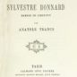 France, Le crime de Sylvestre Bonnard (1881)