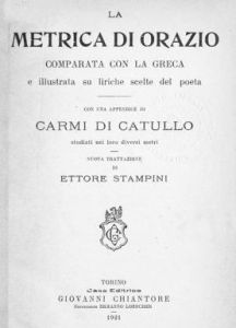 Stampini, La metrica di Orazio (1921)