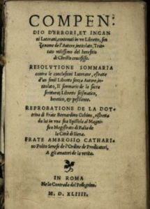 Politi, Compendio d'errori, & inganni luterani (1544)