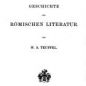 Teuffel, Geschichte der römischen Literatur (1870)