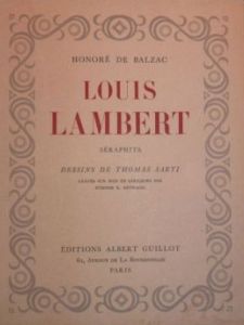 Honoré de Balzac, Louis Lambert