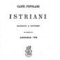 Canti popolari istriani (1877)