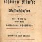 Riedel, Theorie der schönen Künste und Wissenschaften (1767)